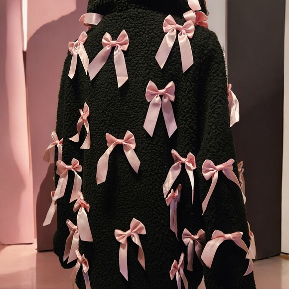 Pinky Promise Hooded Sherpa Jacket - Black SUGAR THRILLZ - Picture 6 of 11